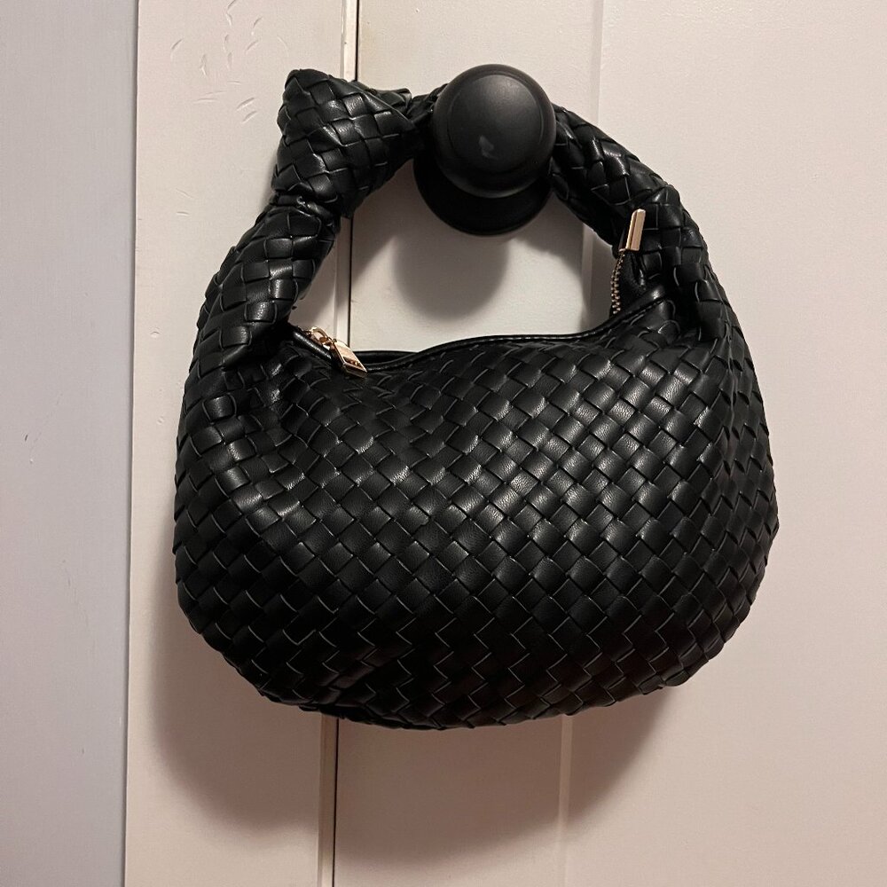 Anthropologie Larissa Woven Faux-Leather Shoulder Bag
